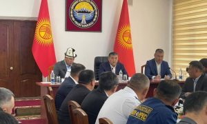 УКМК төрагасы К.Ташиев Нарын шаарында  жыйын өткөрдү